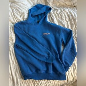 Blue white fox hoodie